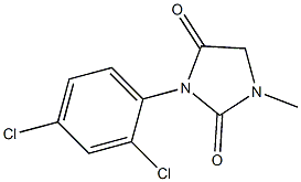 3-(2,4-dichlorophenyl)-1-methyl-1H-imidazole-2,4(3H,5H)-dione Struktur