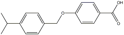 4-[(4-isopropylbenzyl)oxy]benzenecarboxylic acid,,结构式