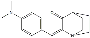 2-[4-(dimethylamino)benzylidene]quinuclidin-3-one,,结构式