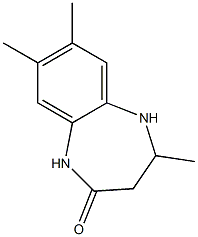 4,7,8-trimethyl-2,3,4,5-tetrahydro-1H-1,5-benzodiazepin-2-one Structure