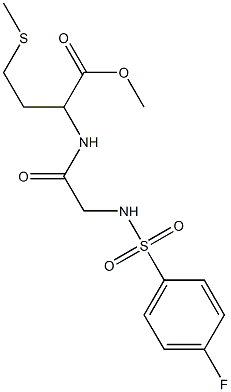 methyl 2-[(2-{[(4-fluorophenyl)sulfonyl]amino}acetyl)amino]-4-(methylsulfanyl)butanoate