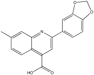 2-(1,3-benzodioxol-5-yl)-7-methylquinoline-4-carboxylic acid Structure