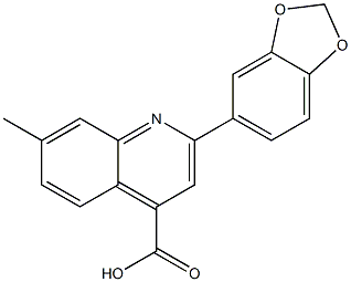 2-(1,3-benzodioxol-5-yl)-7-methylquinoline-4-carboxylic acid