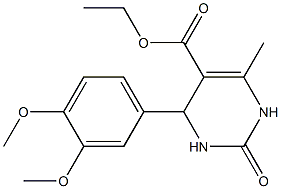 ethyl 4-(3,4-dimethoxyphenyl)-6-methyl-2-oxo-1,2,3,4-tetrahydropyrimidine-5-carboxylate Structure