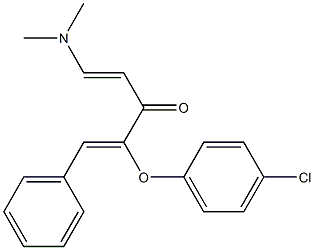  2-(4-chlorophenoxy)-5-(dimethylamino)-1-phenyl-1,4-pentadien-3-one