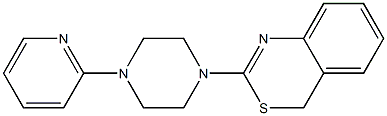 2-[4-(2-pyridinyl)piperazino]-4H-3,1-benzothiazine 结构式
