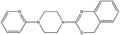 2-[4-(2-pyridinyl)piperazino]-4H-3,1-benzothiazine Struktur