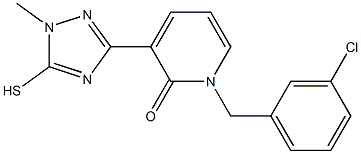 1-(3-chlorobenzyl)-3-(1-methyl-5-sulfanyl-1H-1,2,4-triazol-3-yl)-2(1H)-pyridinone