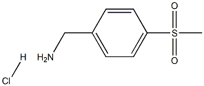 1-[4-(methylsulfonyl)phenyl]methanamine hydrochloride Structure