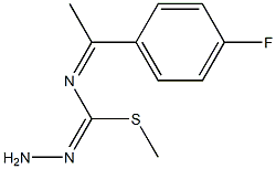 methyl N-[1-(4-fluorophenyl)ethylidene]aminomethanehydrazonothioate 化学構造式