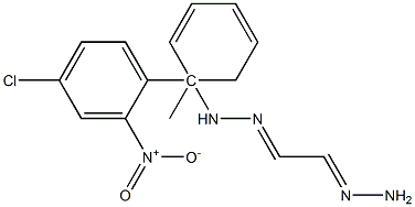 ethanedial 1-(4-chloro-2-nitrophenyl)-1-methyl-2-phenyldihydrazone Structure