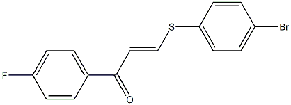 3-[(4-bromophenyl)thio]-1-(4-fluorophenyl)prop-2-en-1-one Structure