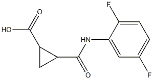 2-[(2,5-difluoroanilino)carbonyl]cyclopropanecarboxylic acid,,结构式