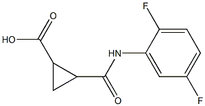 2-[(2,5-difluoroanilino)carbonyl]cyclopropanecarboxylic acid Structure