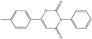 6-(4-methylphenyl)-3-phenyl-3,4-dihydro-2H-1,3-oxazine-2,4-dione,,结构式