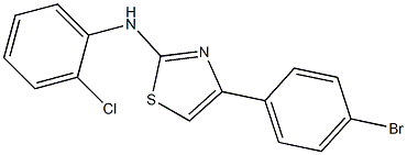 4-(4-bromophenyl)-N-(2-chlorophenyl)-1,3-thiazol-2-amine Structure