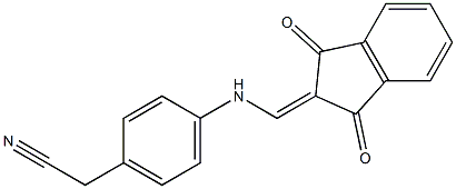 2-(4-{[(1,3-dioxo-1,3-dihydro-2H-inden-2-yliden)methyl]amino}phenyl)acetonitrile