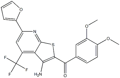 [3-amino-6-(2-furyl)-4-(trifluoromethyl)thieno[2,3-b]pyridin-2-yl](3,4-dimethoxyphenyl)methanone