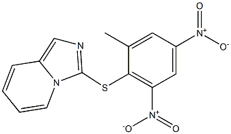 3-[(2-methyl-4,6-dinitrophenyl)thio]imidazo[1,5-a]pyridine Structure