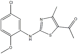 1-[2-(5-chloro-2-methoxyanilino)-4-methyl-1,3-thiazol-5-yl]-1-ethanone|
