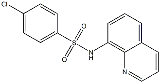 4-chloro-N-(8-quinolinyl)benzenesulfonamide,,结构式