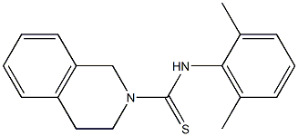 N2-(2,6-dimethylphenyl)-1,2,3,4-tetrahydroisoquinoline-2-carbothioamide Structure