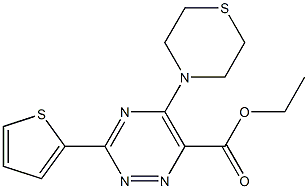 ethyl 5-(1,4-thiazinan-4-yl)-3-(2-thienyl)-1,2,4-triazine-6-carboxylate