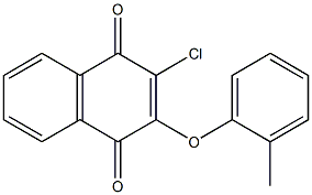 2-chloro-3-(2-methylphenoxy)-1,4-dihydronaphthalene-1,4-dione|