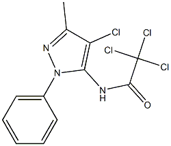  2,2,2-trichloro-N-(4-chloro-3-methyl-1-phenyl-1H-pyrazol-5-yl)acetamide