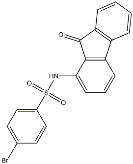 4-bromo-N-(9-oxo-9H-fluoren-1-yl)benzenesulfonamide Structure