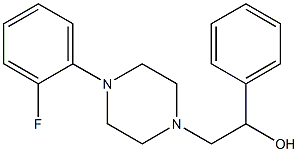 2-[4-(2-fluorophenyl)piperazino]-1-phenyl-1-ethanol Structure