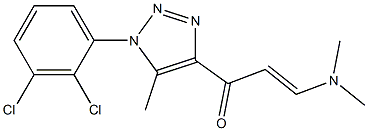 1-[1-(2,3-dichlorophenyl)-5-methyl-1H-1,2,3-triazol-4-yl]-3-(dimethylamino)prop-2-en-1-one