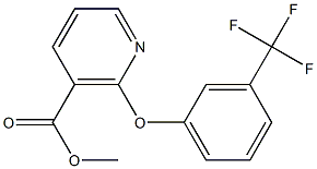 methyl 2-[3-(trifluoromethyl)phenoxy]nicotinate,,结构式