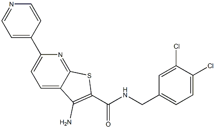 3-amino-N-(3,4-dichlorobenzyl)-6-(4-pyridinyl)thieno[2,3-b]pyridine-2-carboxamide