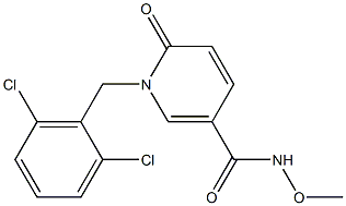 1-(2,6-dichlorobenzyl)-N-methoxy-6-oxo-1,6-dihydro-3-pyridinecarboxamide Structure
