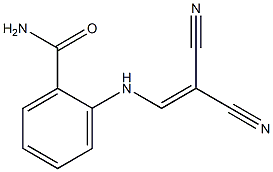 2-[(2,2-dicyanovinyl)amino]benzenecarboxamide,,结构式