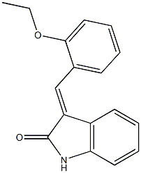 3-(2-ethoxybenzylidene)indolin-2-one 化学構造式