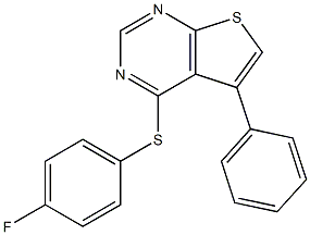  4-[(4-fluorophenyl)thio]-5-phenylthieno[2,3-d]pyrimidine