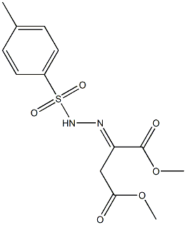 dimethyl 2-{2-[(4-methylphenyl)sulfonyl]hydrazono}succinate,,结构式
