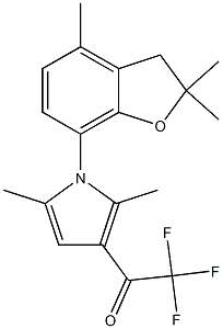 1-[2,5-dimethyl-1-(2,2,4-trimethyl-2,3-dihydro-1-benzofuran-7-yl)-1H-pyrrol-3-yl]-2,2,2-trifluoro-1-ethanone