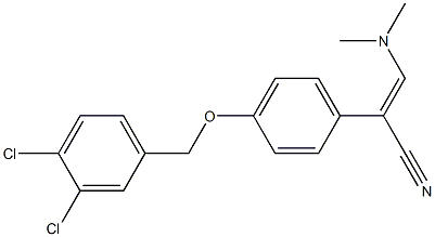  2-{4-[(3,4-dichlorobenzyl)oxy]phenyl}-3-(dimethylamino)acrylonitrile