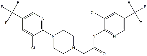 N-[3-chloro-5-(trifluoromethyl)-2-pyridinyl]-2-{4-[3-chloro-5-(trifluoromethyl)-2-pyridinyl]piperazino}acetamide