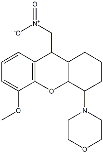 4-[5-methoxy-9-(nitromethyl)-2,3,4,4a,9,9a-hexahydro-1H-xanthen-4-yl]morpholine Structure