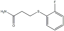  3-[(2-fluorophenyl)thio]propanamide