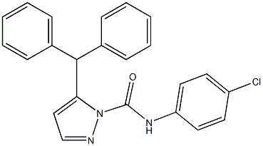 N1-(4-chlorophenyl)-5-benzhydryl-1H-pyrazole-1-carboxamide Structure