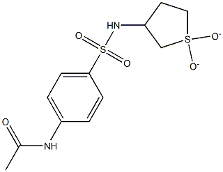 N-(4-{[(1,1-dioxidotetrahydrothien-3-yl)amino]sulfonyl}phenyl)acetamide Structure