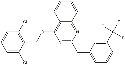 2,6-dichlorobenzyl 2-[3-(trifluoromethyl)benzyl]-4-quinazolinyl ether