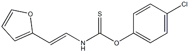 4-chlorophenyl {[2-(2-furyl)vinyl]amino}methanethioate