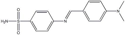 4-{[4-(dimethylamino)benzylidene]amino}benzene-1-sulfonamide 结构式