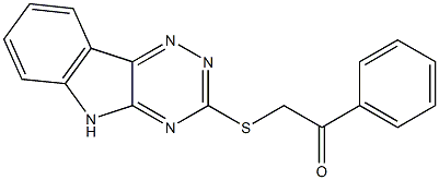  1-phenyl-2-(5H-[1,2,4]triazino[5,6-b]indol-3-ylsulfanyl)-1-ethanone